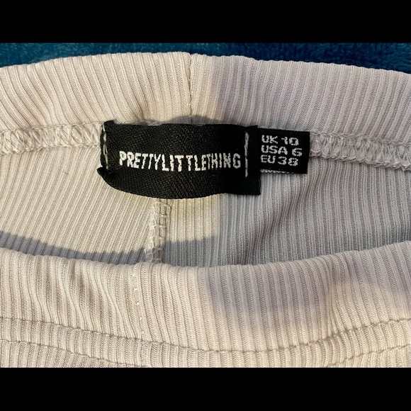 Grey ribbed flare pants - Picture 4 of 5